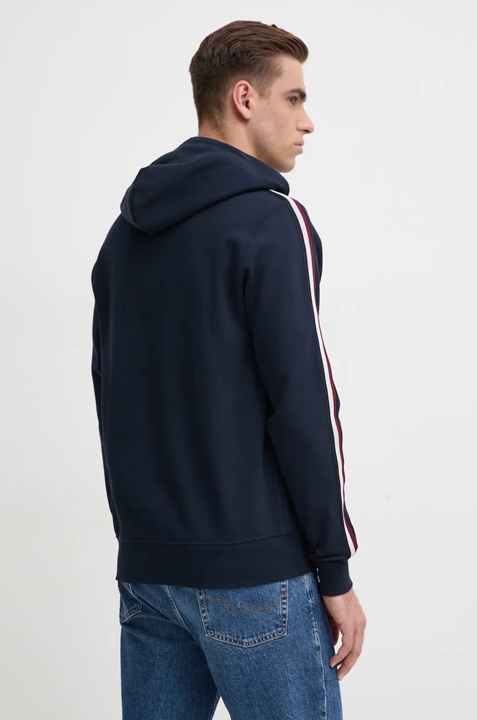 Oblečení Tommy Hilfiger Bavlněná mikina Tommy Hilfiger MW0MW37225 námořnická modř
