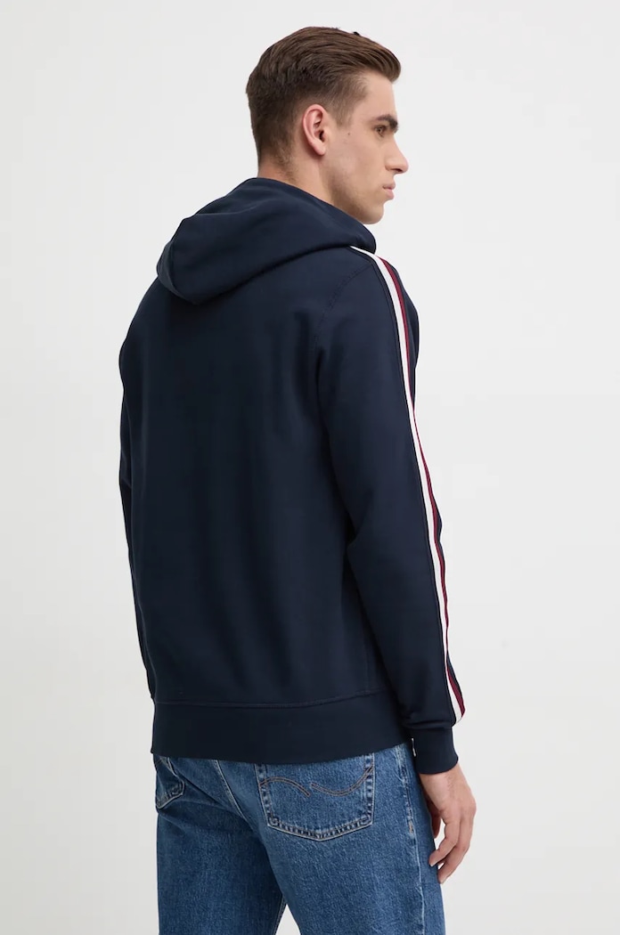 Oblečení Tommy Hilfiger Bavlněná mikina Tommy Hilfiger MW0MW37225 námořnická modř