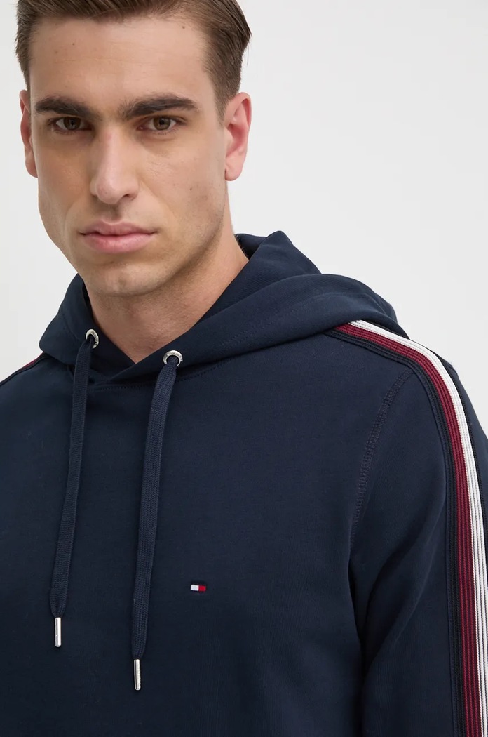 Bavlněná mikina Tommy Hilfiger Tommy Hilfiger MW0MW37225 námořnická modř