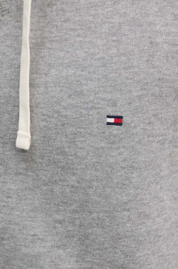 Hanorac cu glugă pentru bărbați cu bumbac Tommy Hilfiger gri MW0MW37230