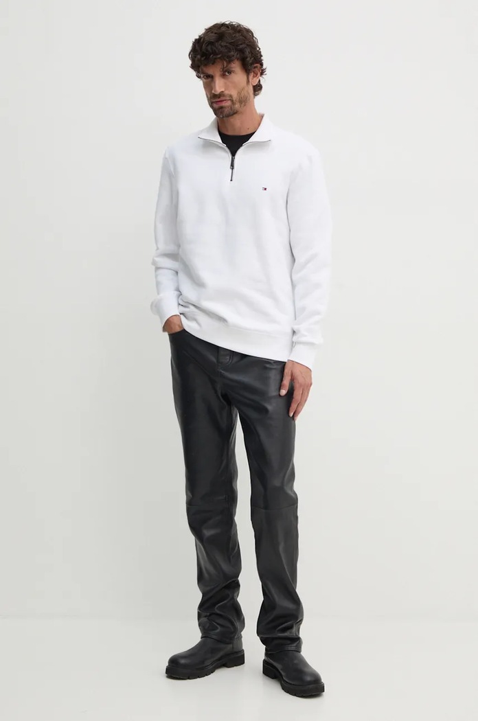 Tommy Hilfiger felpa MW0MW37233 bianco AW25