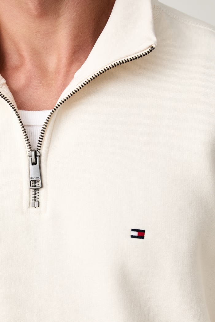 Tommy Hilfiger pulover moški z bombažem MW0MW37233 bež