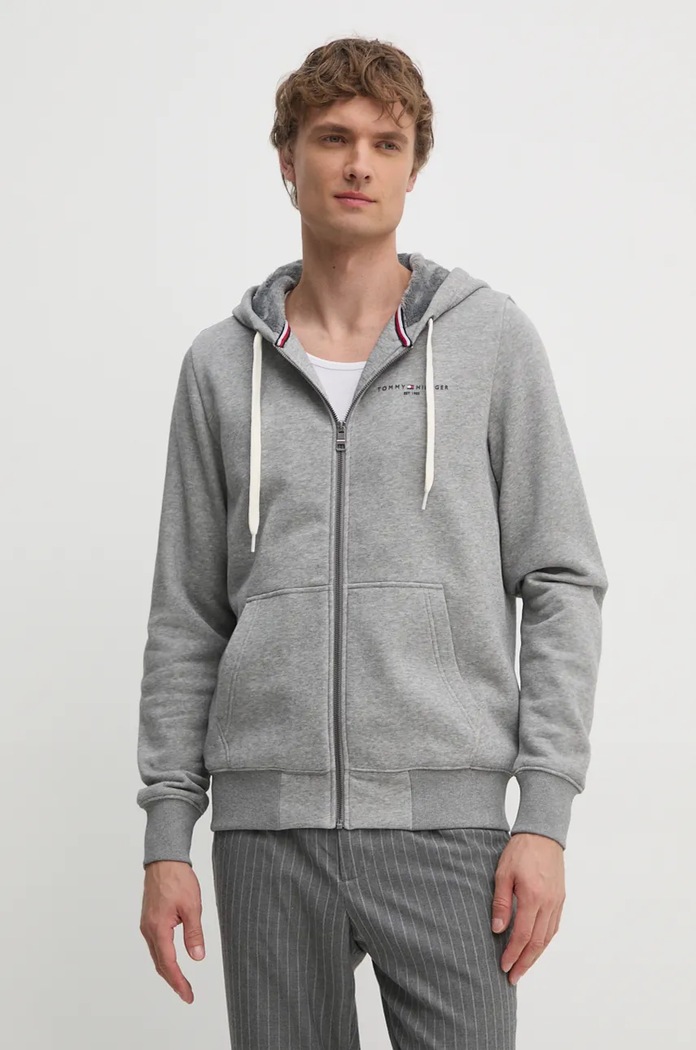 Mikina Tommy Hilfiger směs šedá MW0MW37245