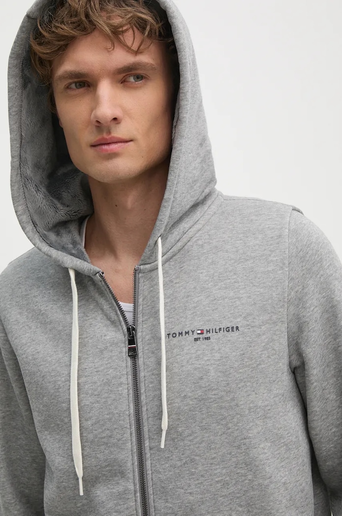 Mikina Tommy Hilfiger šedá MW0MW37245