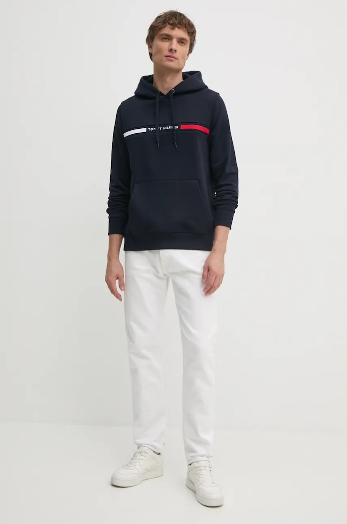 Tommy Hilfiger felső MW0MW37361 sötétkék SS26