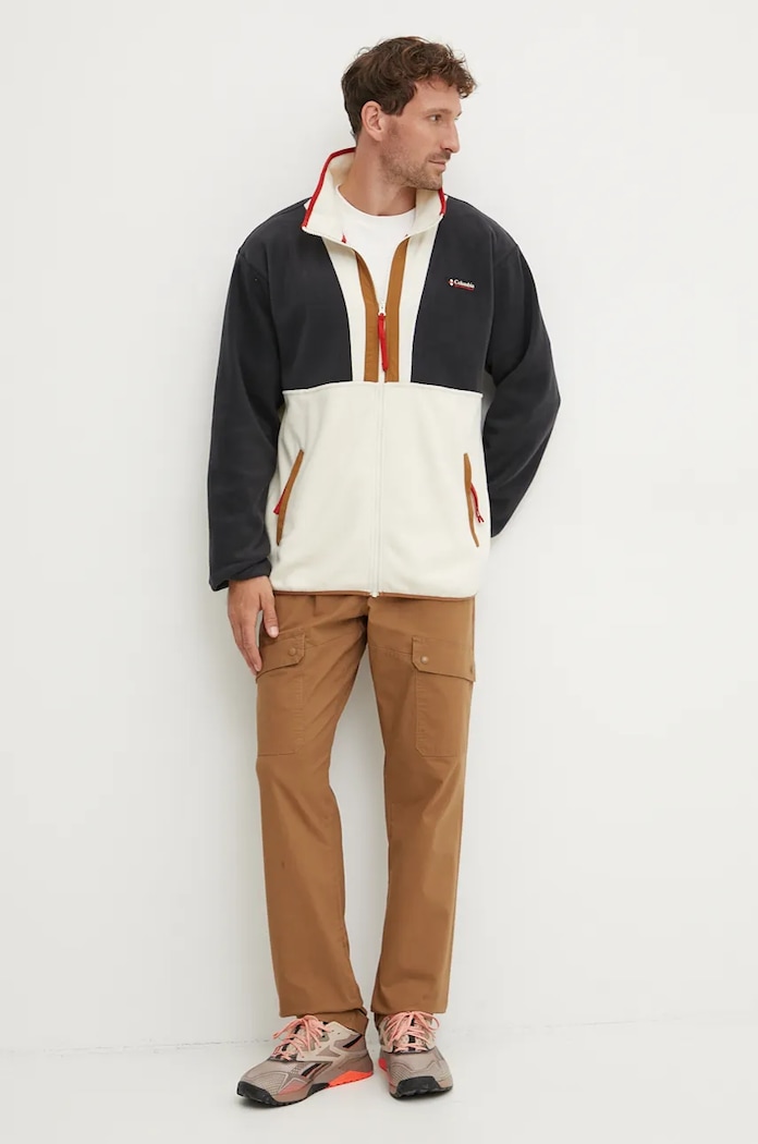 Columbia bluza polarowa Backbowl II Full Zip Fleece 2090851 beżowy AW25