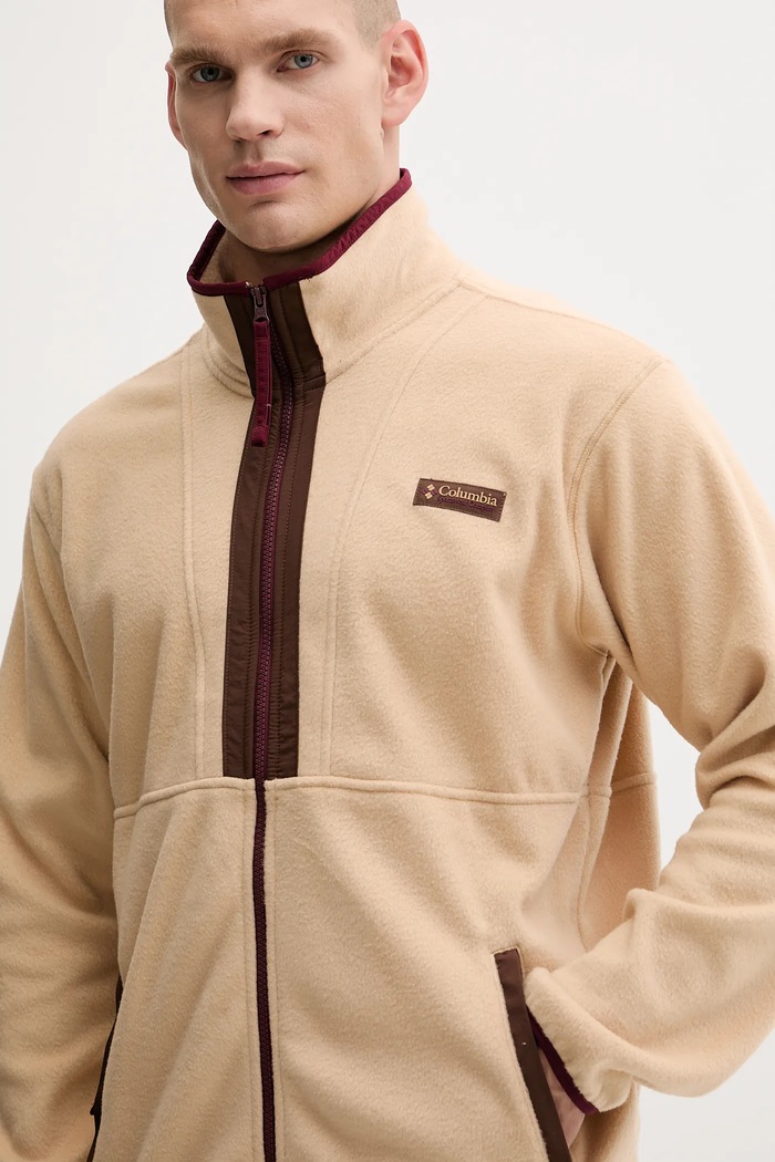 Поларен суичър Columbia Backbowl II Full Zip Fleece бежов 2090851
