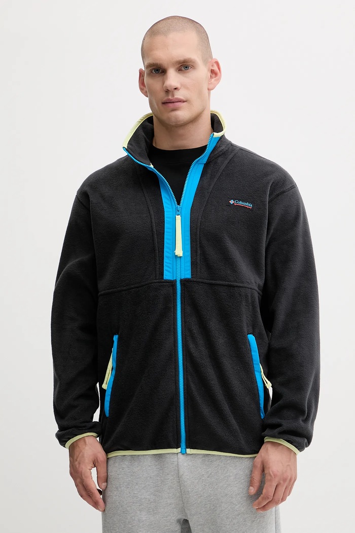 Fleecová mikina Columbia Backbowl II Full Zip Fleece hladký černá 2090851