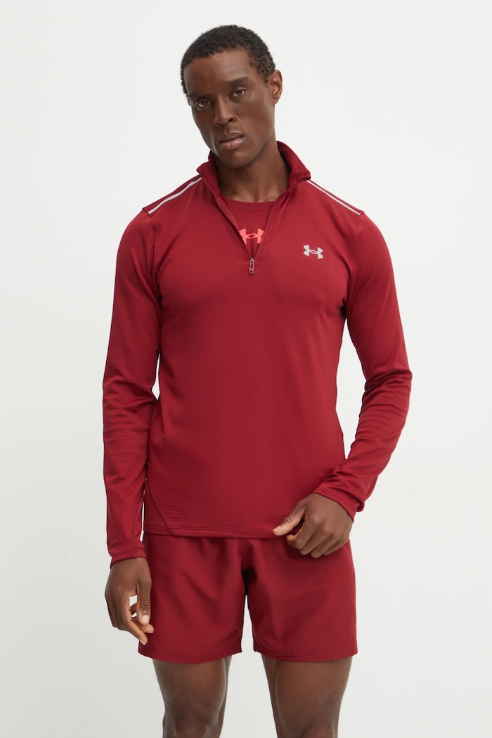 Dukserica za trening Under Armour Vanish Cold Weather s elastinom bordo 1387793