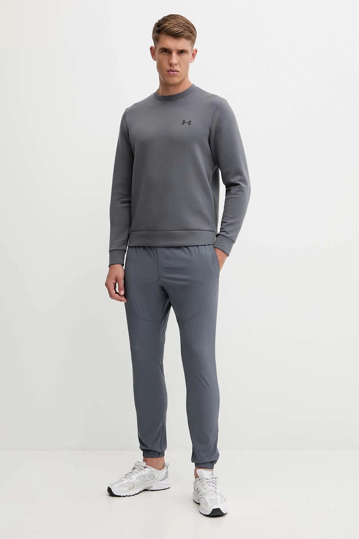 Under Armour bluza Unstoppable Fleece Crew 1389351 szary AW25