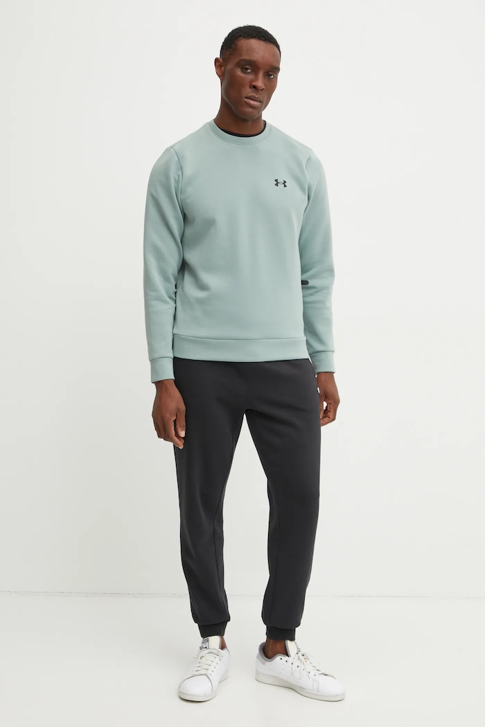 Under Armour bluza Unstoppable Fleece Crew 1389351 zielony AW25