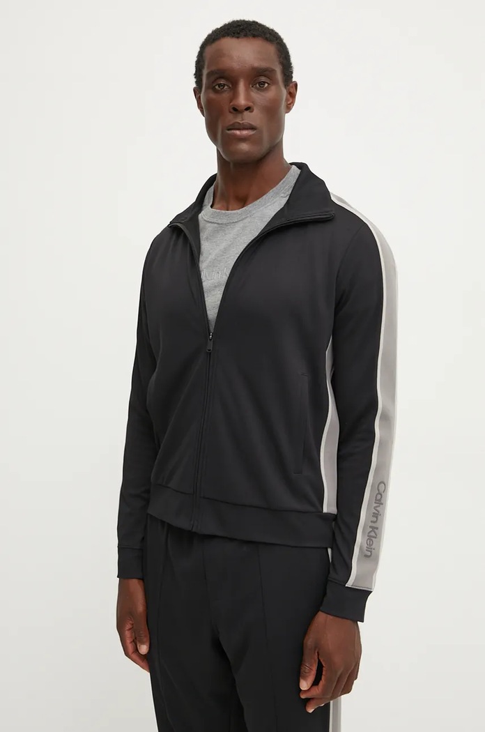 Calvin Klein Performance bluza treningowa aplikacja czarny 00GMF4J412