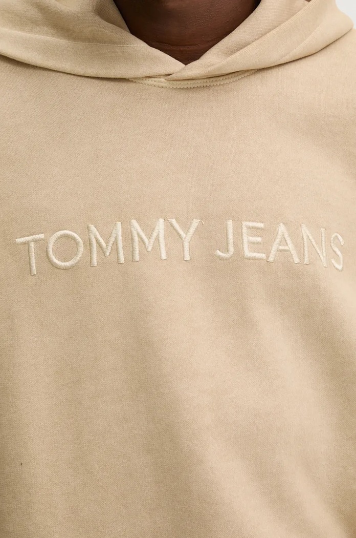 Bavlnená mikina Tommy Jeans DM0DM19741 béžová