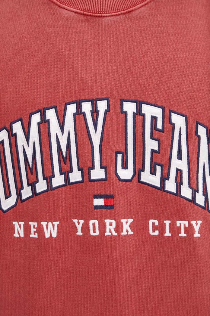 Μπλούζα Tommy Jeans DM0DM19757 μπορντό