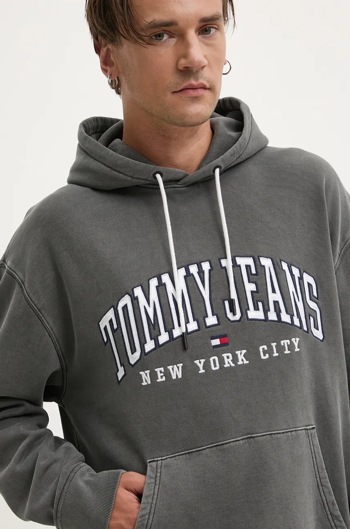 Tommy Jeans bluza szary DM0DM20590