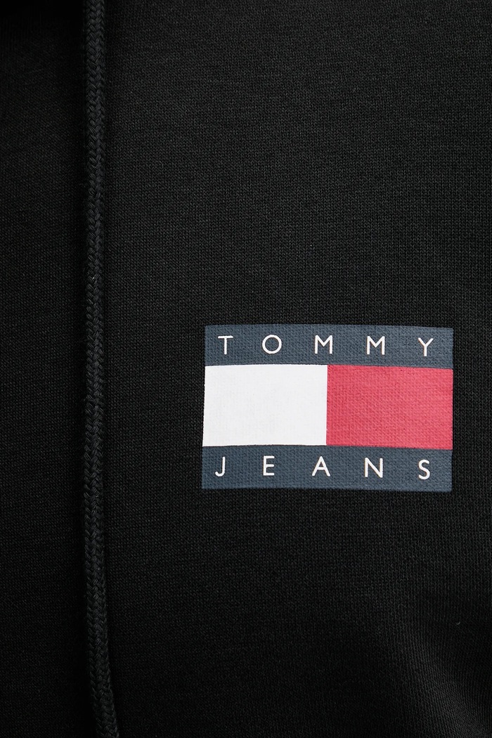 Mikina s kapucňou pánska s bavlnou Tommy Jeans DM0DM20738 čierna