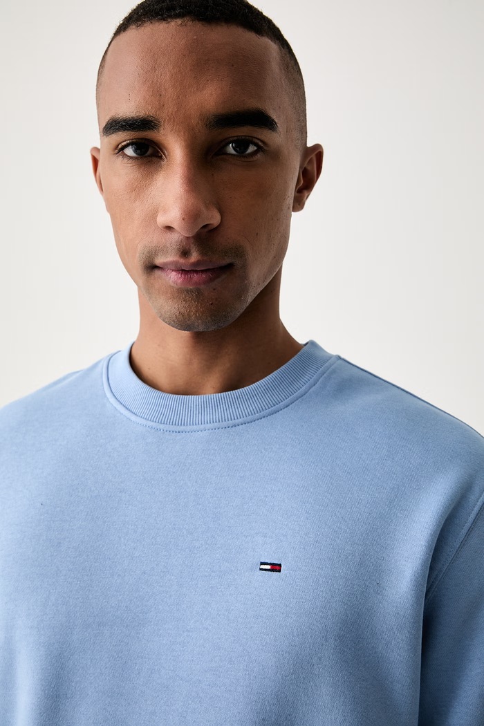 Tommy Jeans mikina pánská s bavlnou modrá DM0DM20741