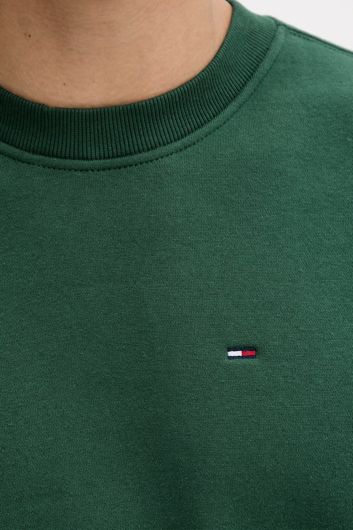 Tommy Jeans mikina pánska s bavlnou DM0DM20741 zelená