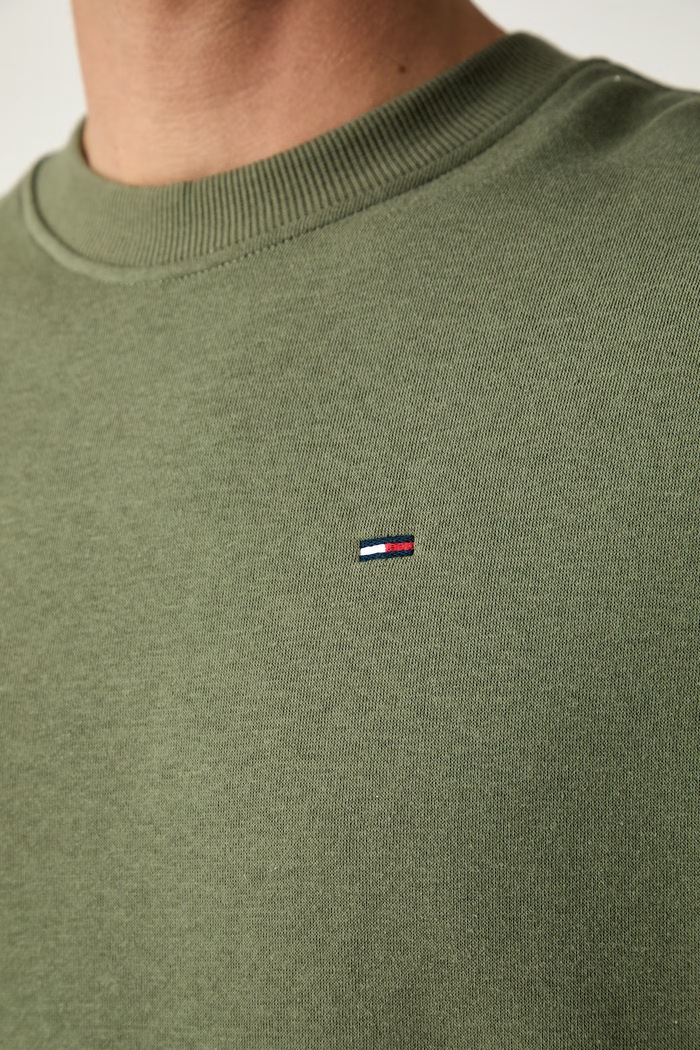 Tommy Jeans bluza męska z bawełną DM0DM20741 zielony