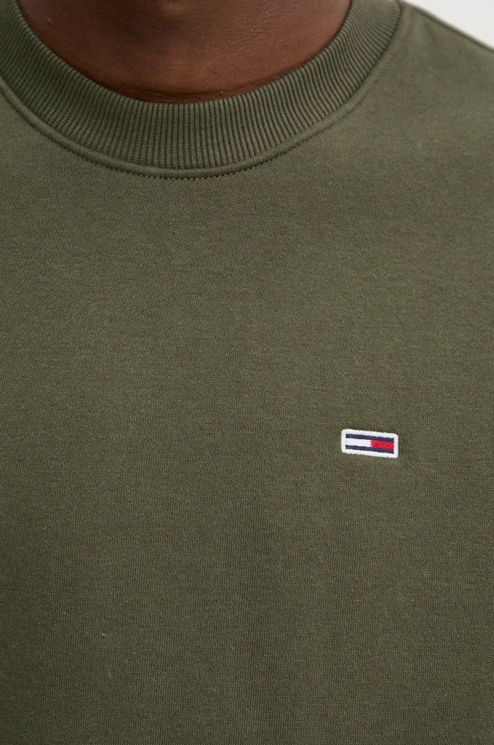 Tommy Jeans mikina pánská s bavlnou DM0DM20741 zelená