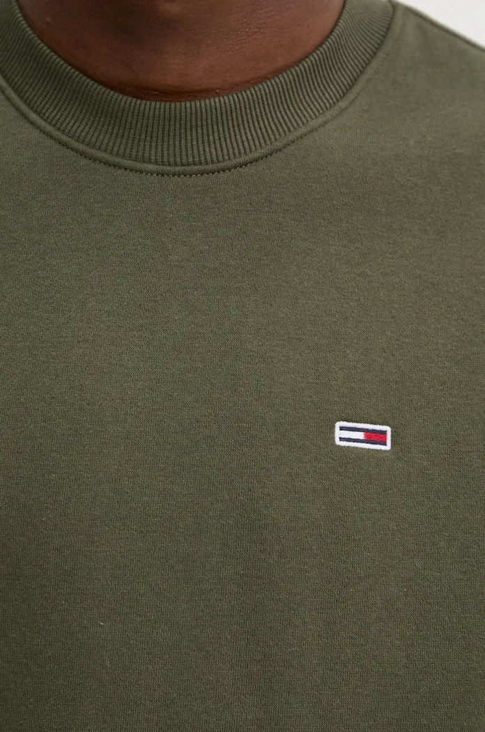 Tommy Jeans mikina pánská s bavlnou DM0DM20741 zelená