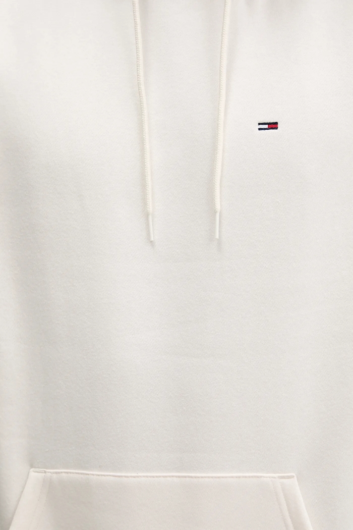 Tommy Jeans bluza z kapturem męska z bawełną DM0DM20742 beżowy
