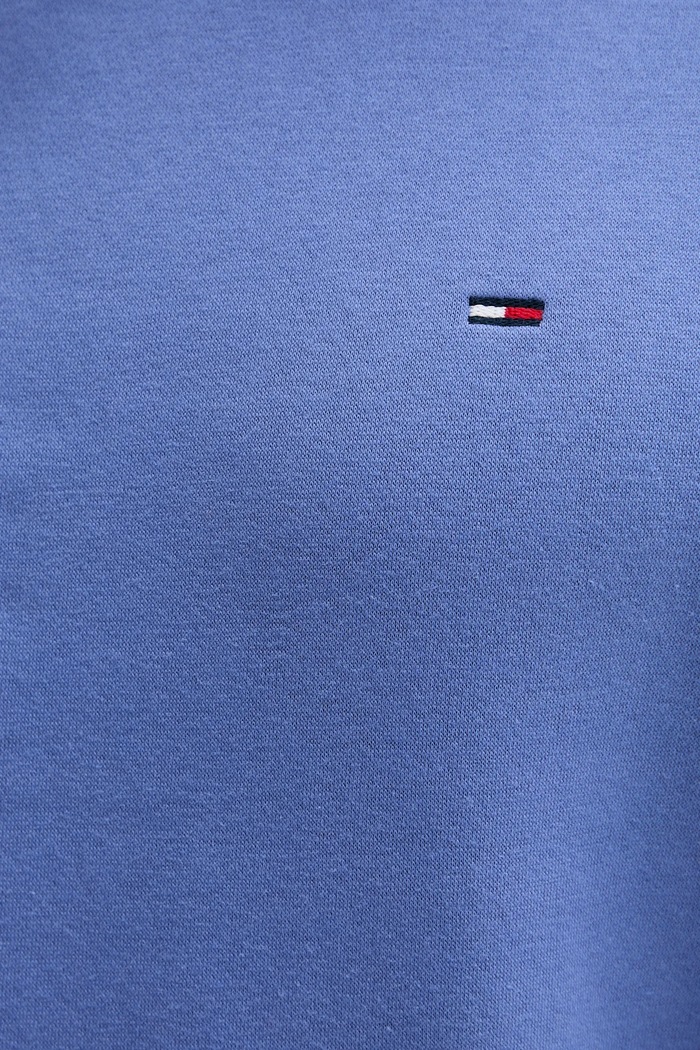 Tommy Jeans bluza z kapturem męska z bawełną niebieski DM0DM20742