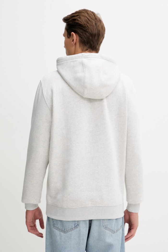 Tommy Jeans felpa con cappuccio da uomo con cotone DM0DM20742 grigio AA00