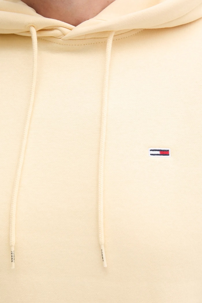 Tommy Jeans bluza z kapturem męska z bawełną żółty DM0DM20742