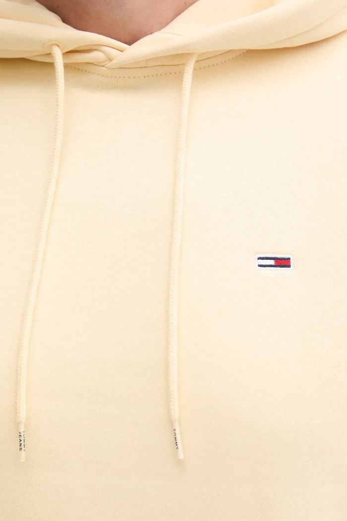 Tommy Jeans bluza z kapturem męska z bawełną żółty DM0DM20742