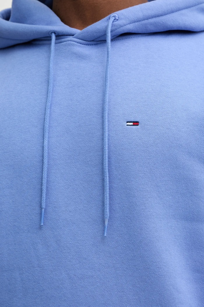 Tommy Jeans pulover s kapuco moški z bombažem DM0DM20742 vijolična