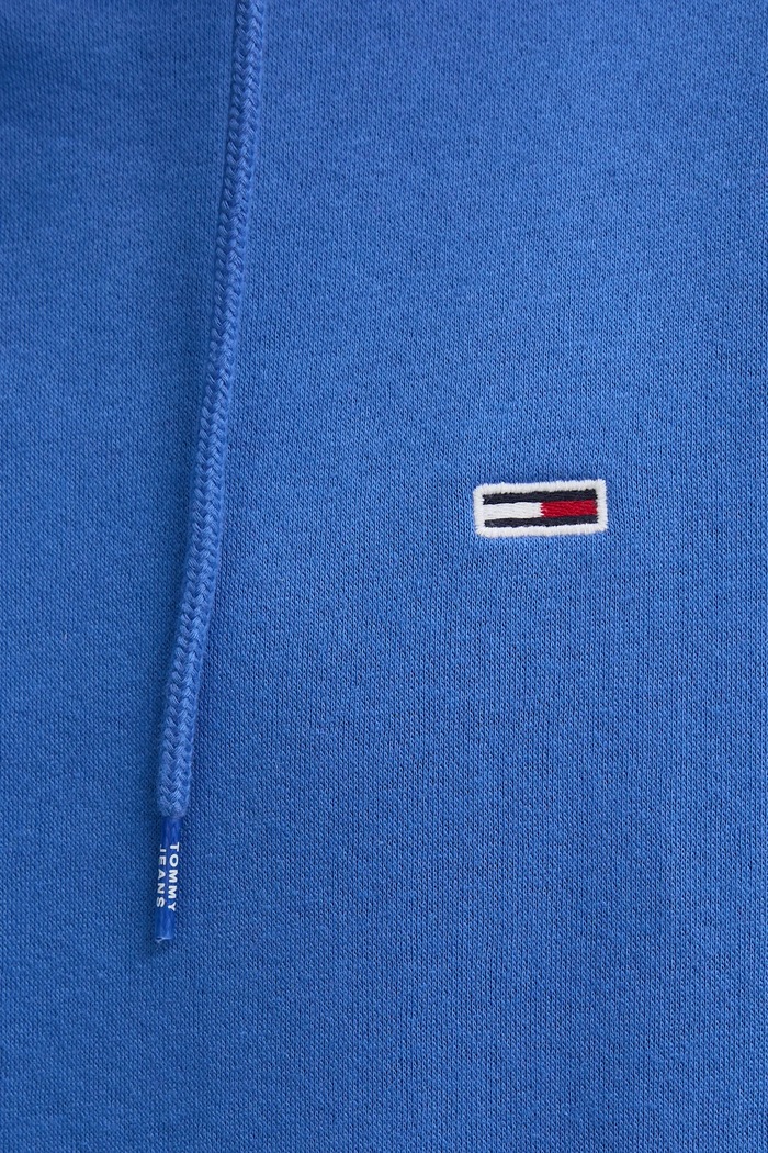 Tommy Jeans mikina s kapucí pánská s bavlnou DM0DM20742 fialová