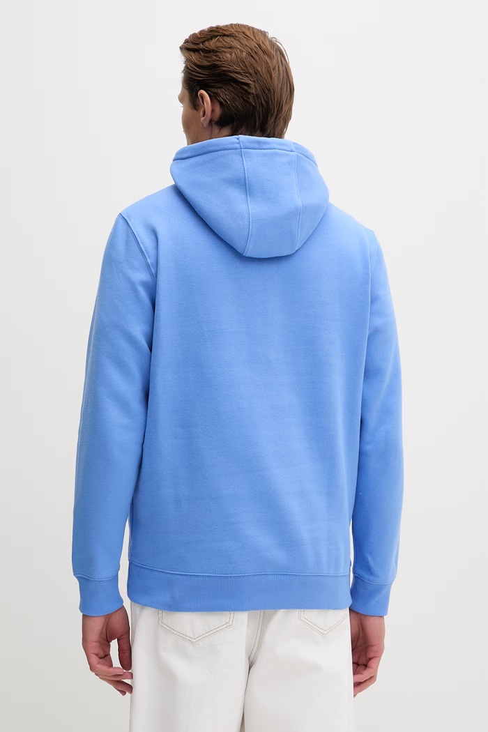 Odzież Tommy Jeans bluza z kapturem męska z bawełną DM0DM20742 niebieski