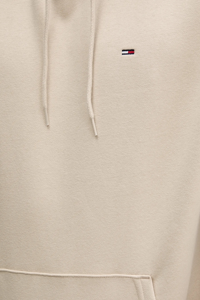 Tommy Jeans bluza z kapturem męska z bawełną DM0DM20742 beżowy