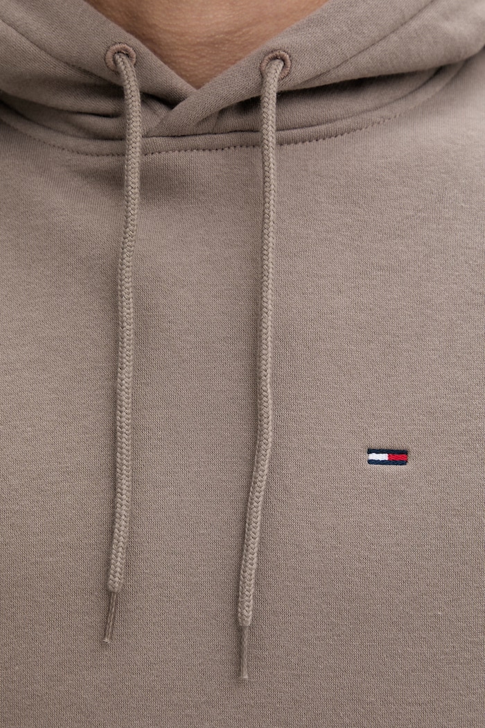 Tommy Jeans μπλούζα με κουκούλα ανδρική με βαμβάκι DM0DM20742 καφέ