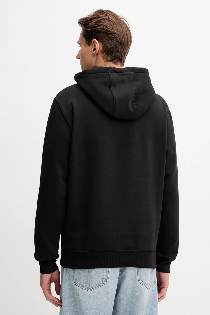 Tommy Jeans mikina s kapucňou pánska s bavlnou DM0DM20742 čierna AA00