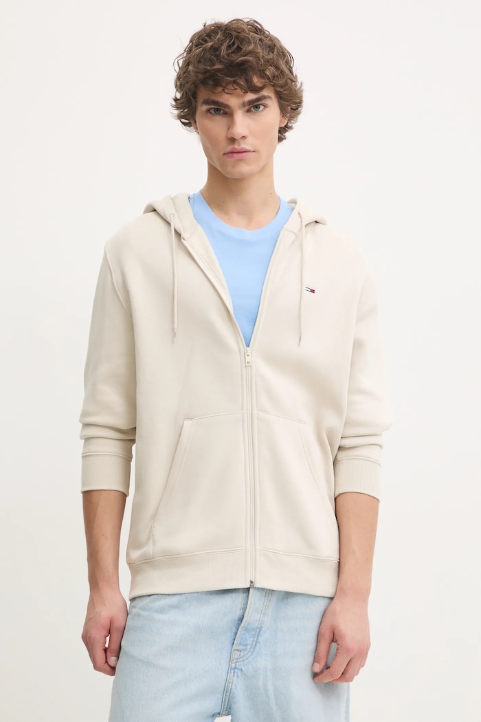 Tommy Jeans bluza z kapturem beżowy DM0DM20743