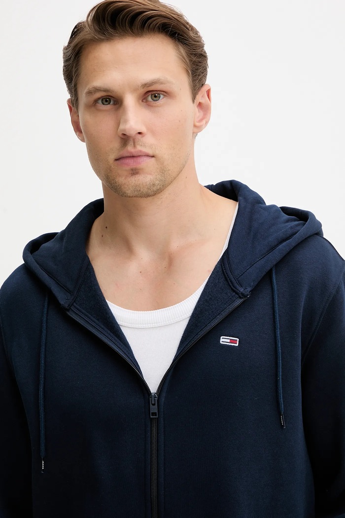 Ρούχα Tommy Jeans Μπλούζα Tommy Jeans DM0DM20743 σκούρο μπλε