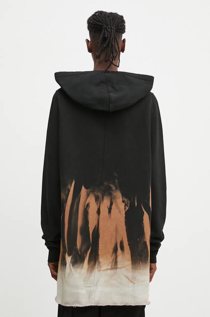 Odzież Rick Owens bluza bawełniana Pullover Hoodie DU02D2285.FSUN czarny