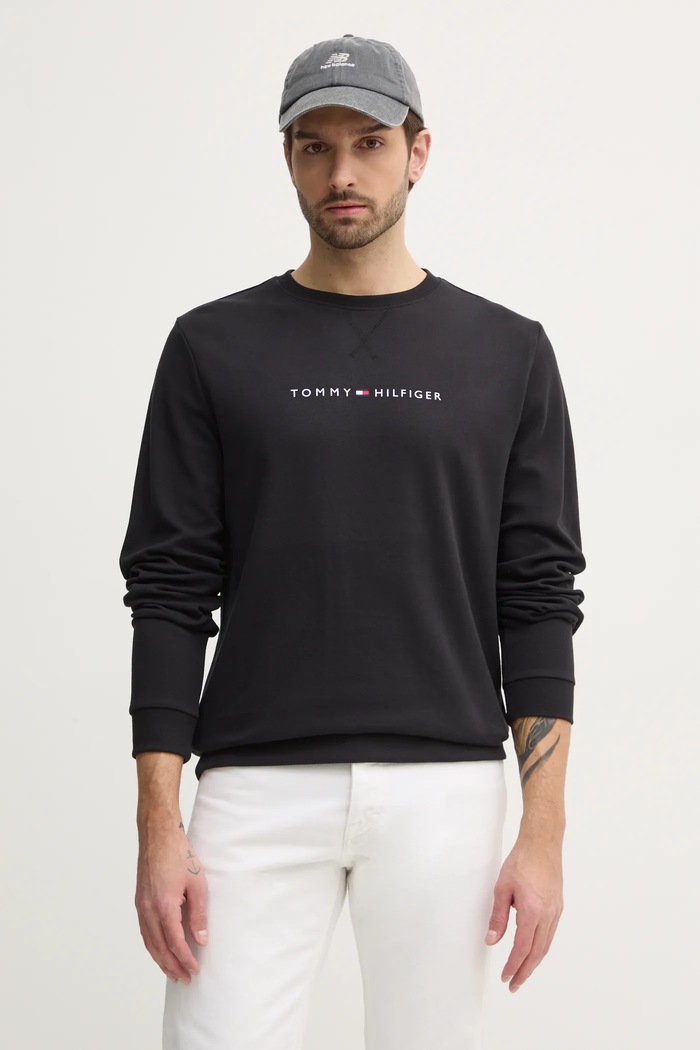 Dukserica Tommy Hilfiger print crna UM0UM03346