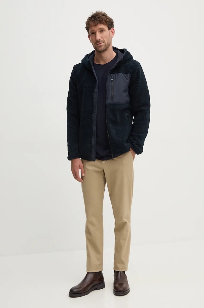 Geox Hanorac fleece M4675H.T3171.F1624 bleumarin AW24