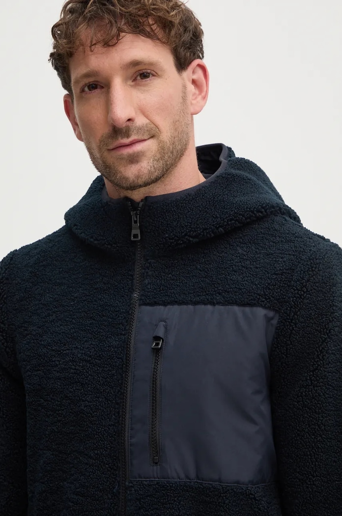 Hanorac fleece Geox M4675H.T3171.F1624 bleumarin