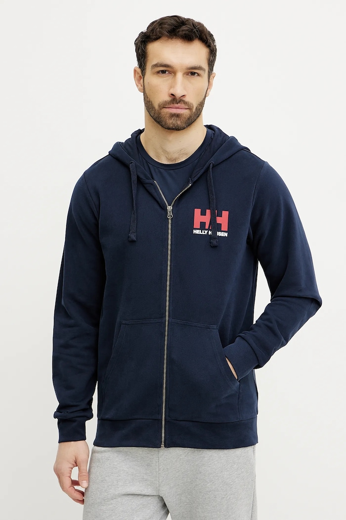 Helly Hansen Bluza bawełniana HH LOGO granatowy 30393