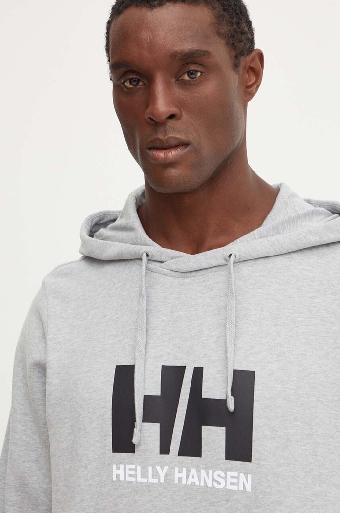 Helly Hansen hanorac de bumbac HH LOGO gri 30394