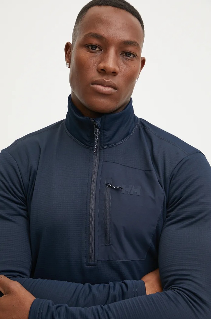 Helly Hansen bluza sportowa Versalite Fleece z elastanem granatowy 49550