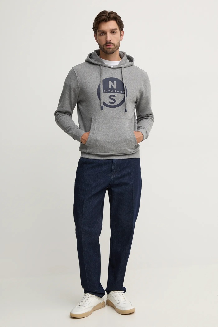 Суичър North Sails 691258 сив AW24