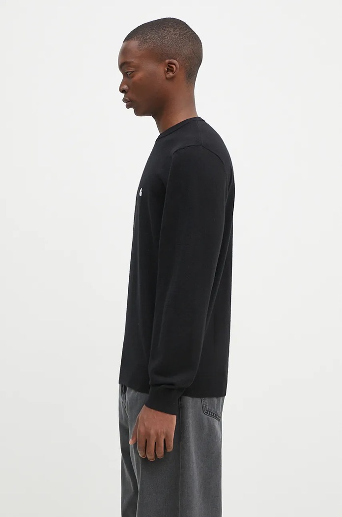 Carhartt WIP Sweter wełniany Madison Sweater I030841.K02XX czarny AW24