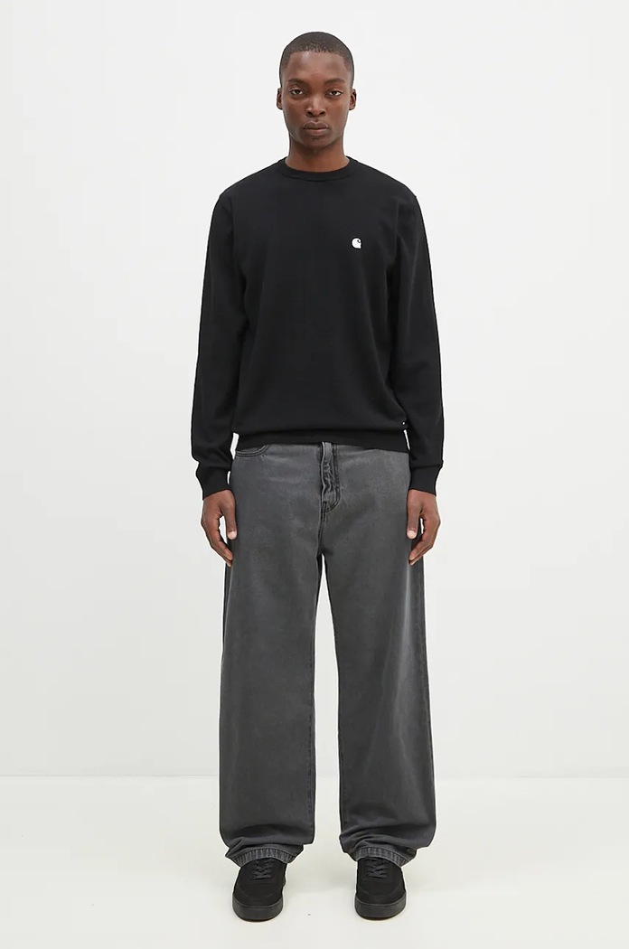 Sweter wełniany Madison Sweater Carhartt WIP I030841.K02XX czarny