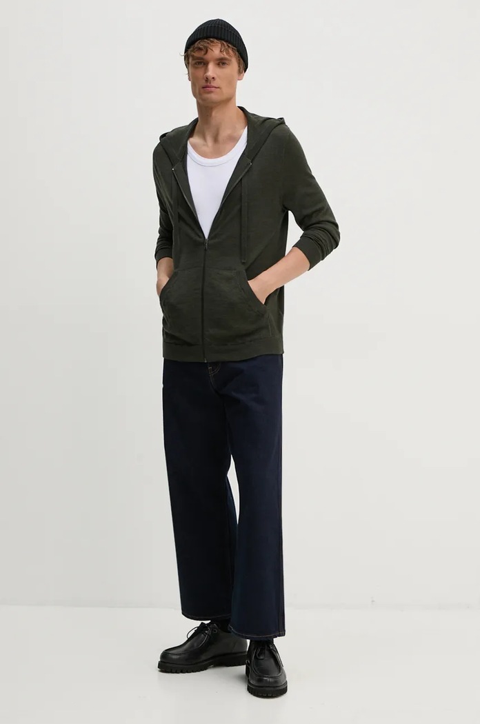 Vuneni pulover ZADIG&VOLTAIRE KMCA00229 zelena AW24