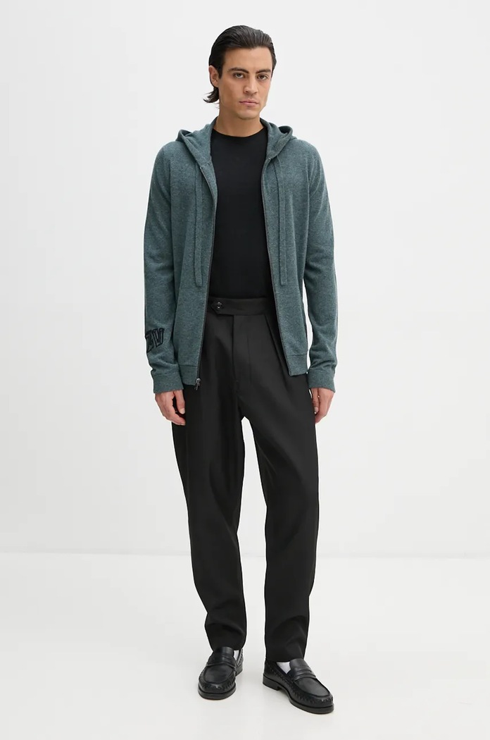 Vlněný svetr ZADIG&VOLTAIRE KMCA00223 modrá AW24